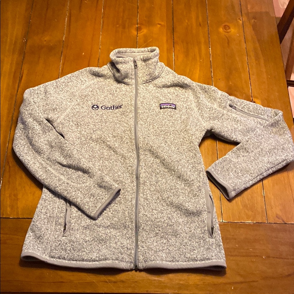 Patagonia Heathered Gray Full-Zip Jacket